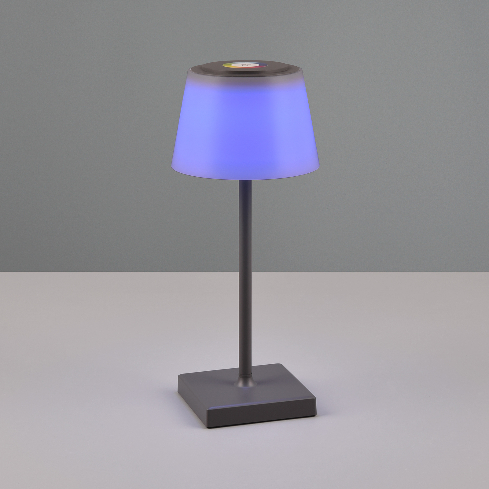 Lampada LED tavolo Sanchez RGBW/dimmer, antracite