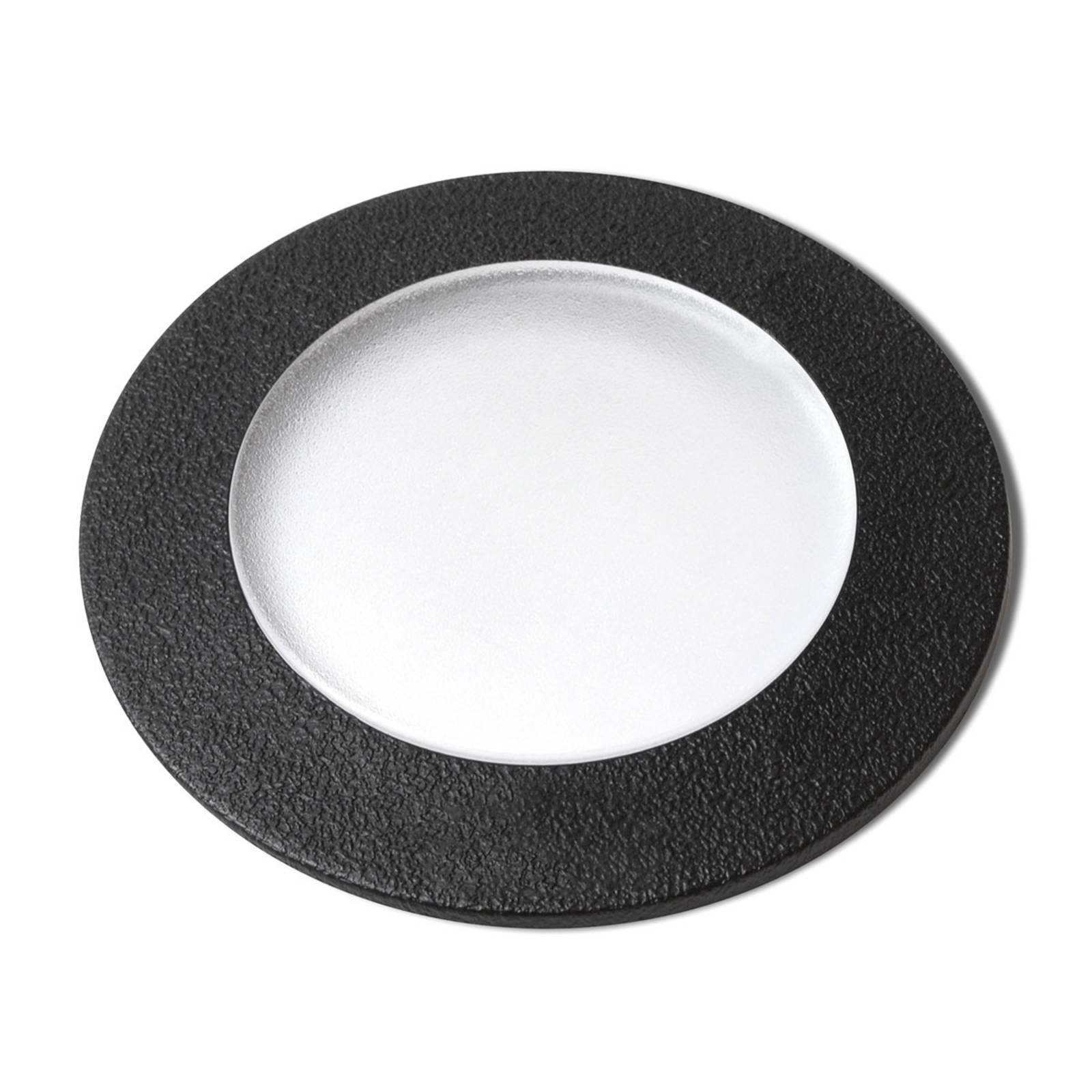 Fumagalli Ceci 120 LED deck light black, cast resin, polycarbonate, GX53, 3 W