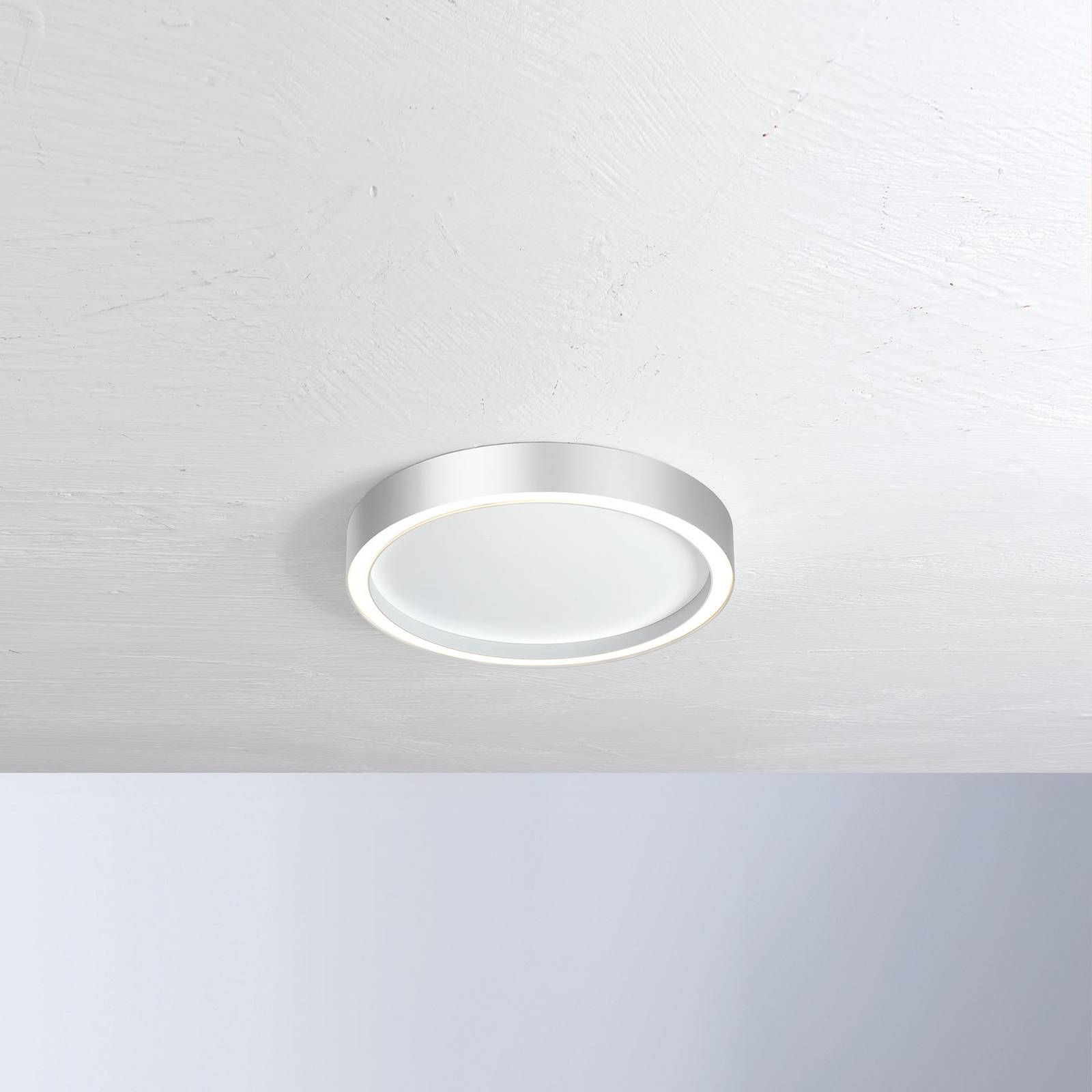 Bopp Aura lampa sufitowa LED Ø 30cm biały/aluminium