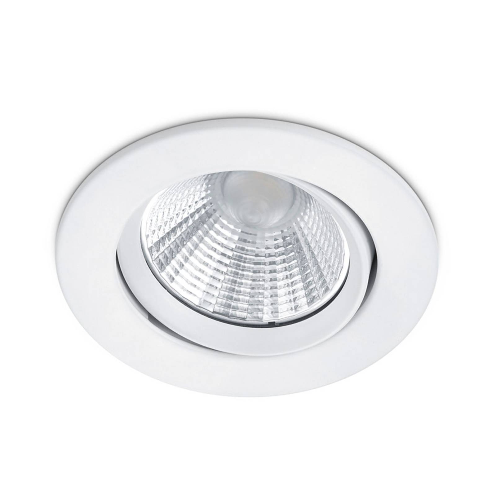 Trio Lighting Spot encastré LED Pamir rond en blanc mat