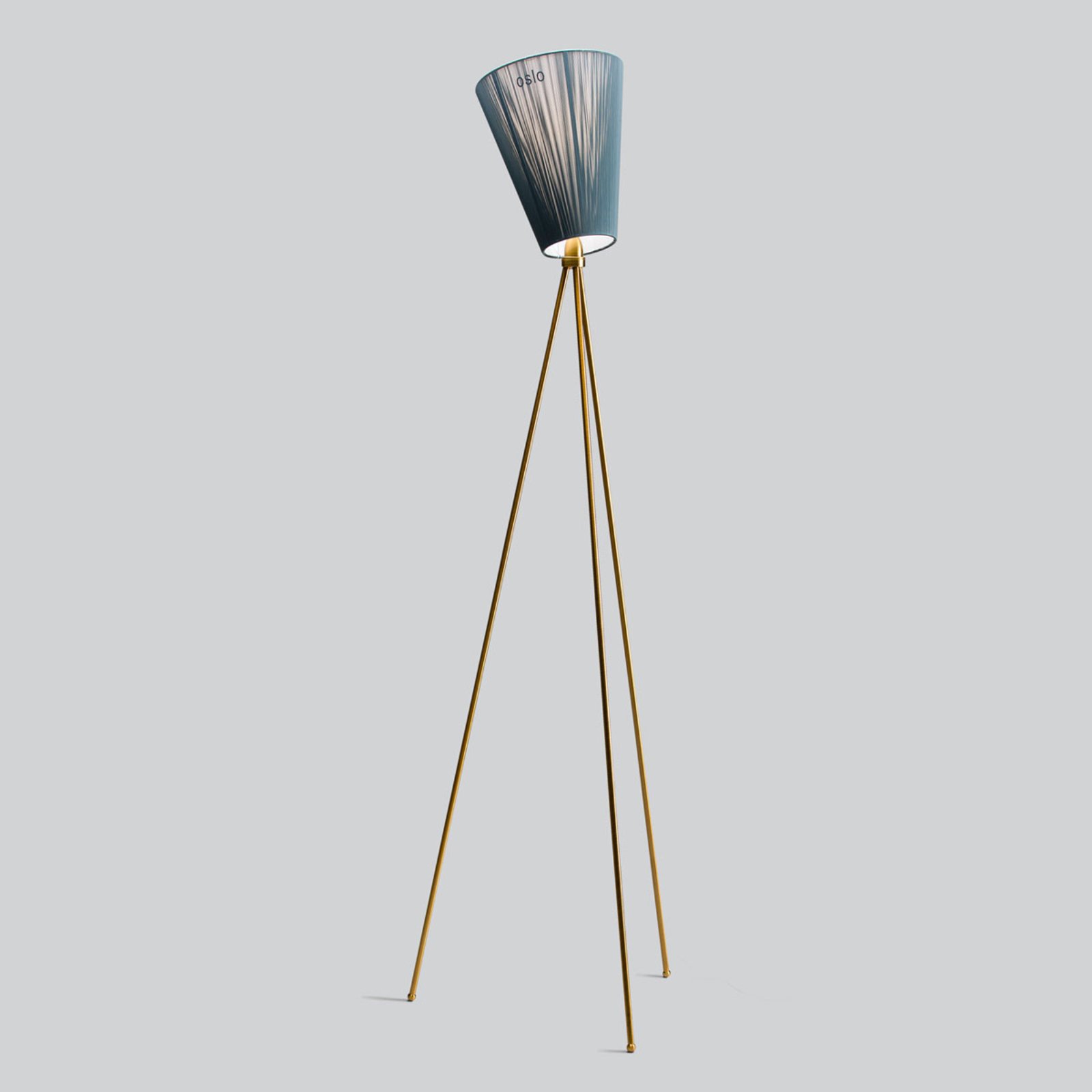 Oslo Wood Lampadaire Or/Vert - Northern