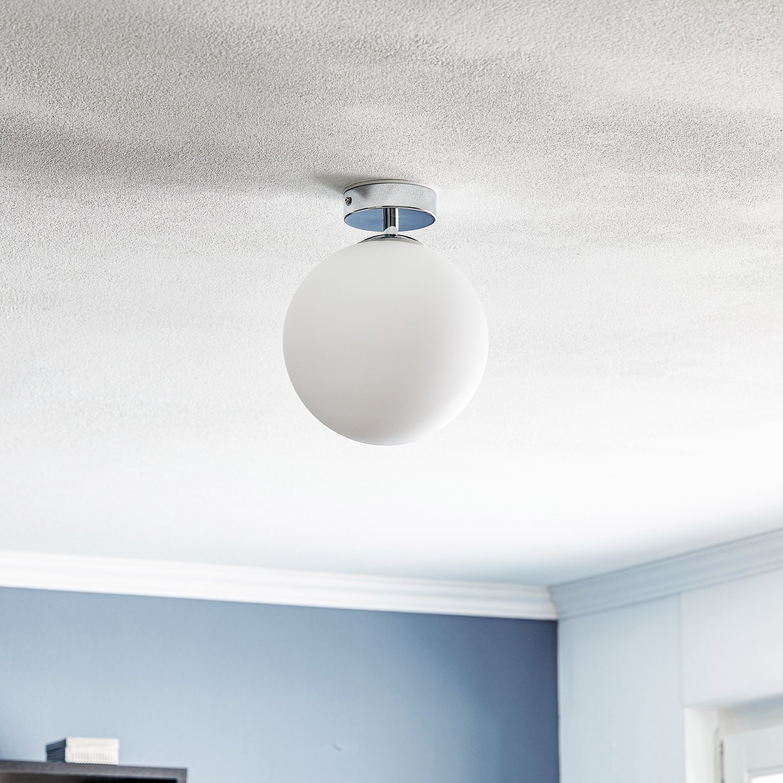 Maviris Ceiling Lamp Ø18 Chrome/Opal - Arcchio