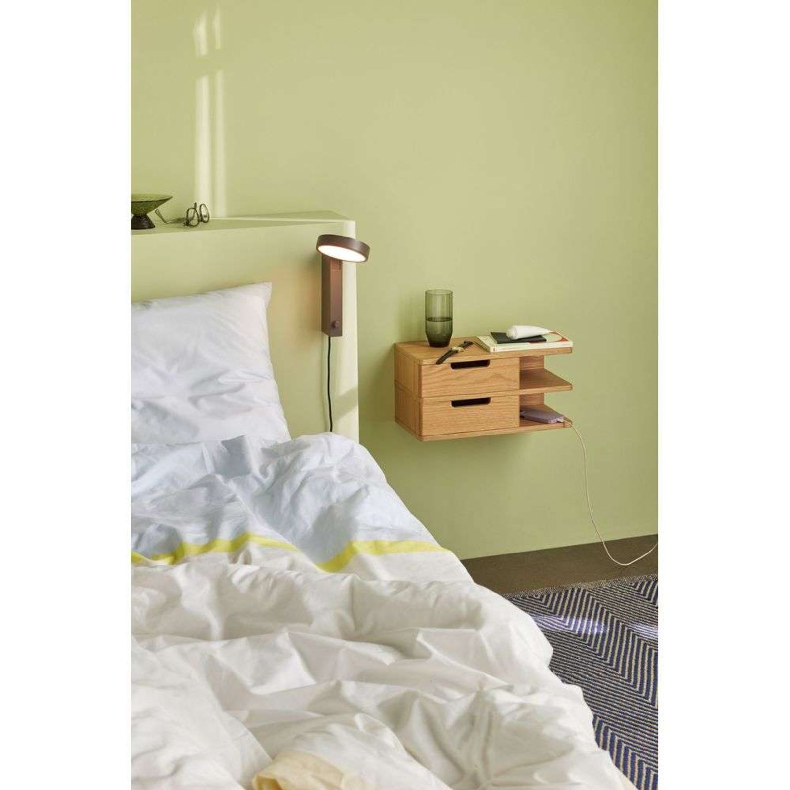 AtHand Wall Shelf/Bedside Natural - Hübsch