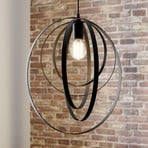 Pendant light Ringo, 1-bulb, black