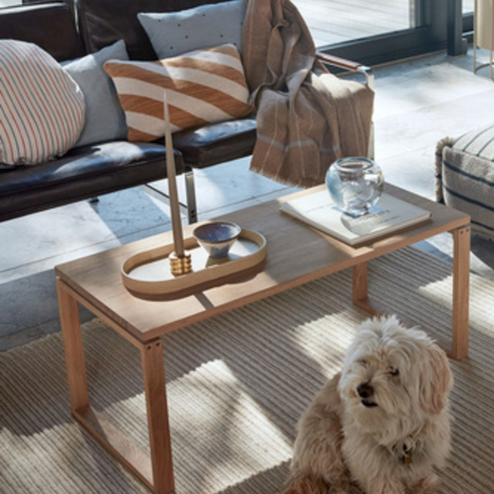Aki Tablett, beige, Länge 34cm, Keramik - OYOY Living Design