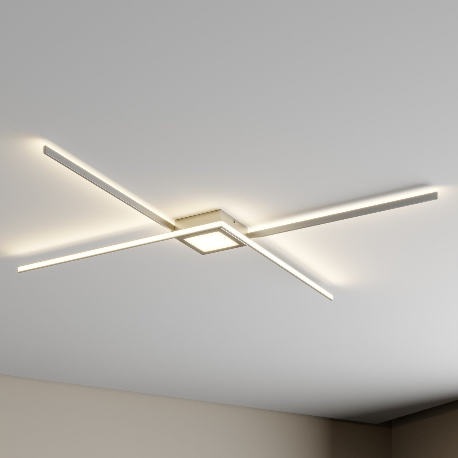 Lindby Makoto lampa sufitowa LED, 3-stopniowa