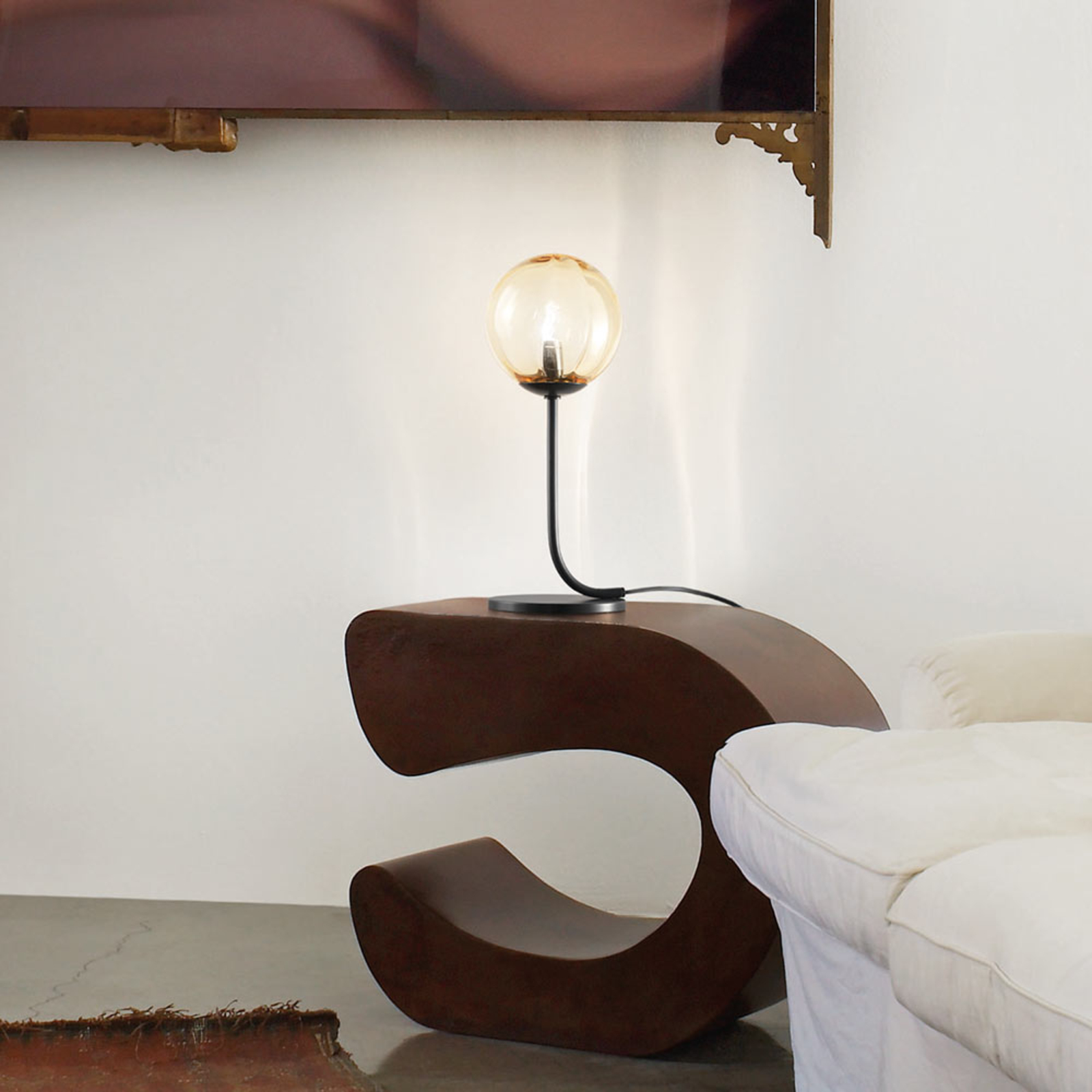 Designová stolní lampa Puppet sklo Murano