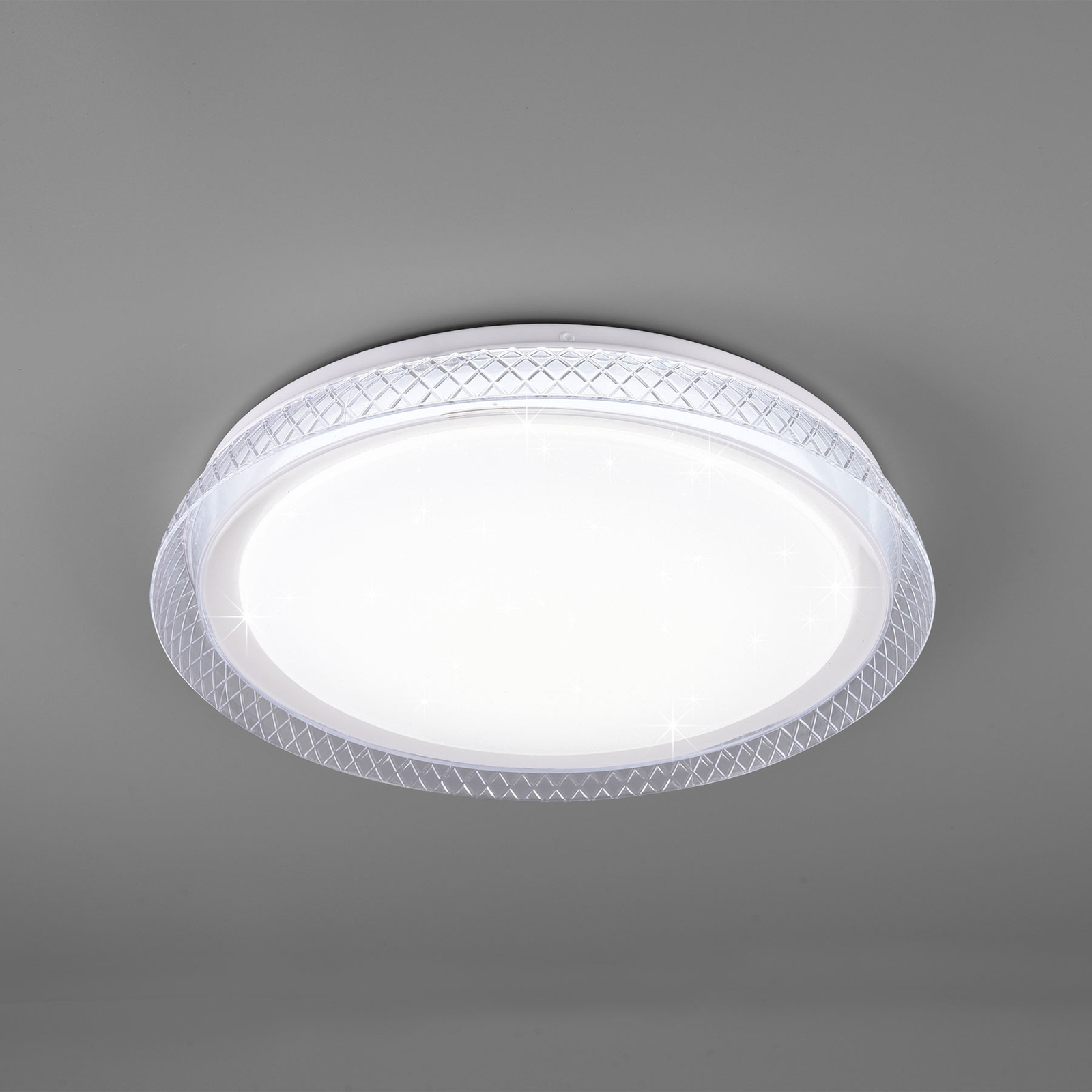 Candeeiro de teto LED Heracles, branco sintonizável, Ø 38 cm