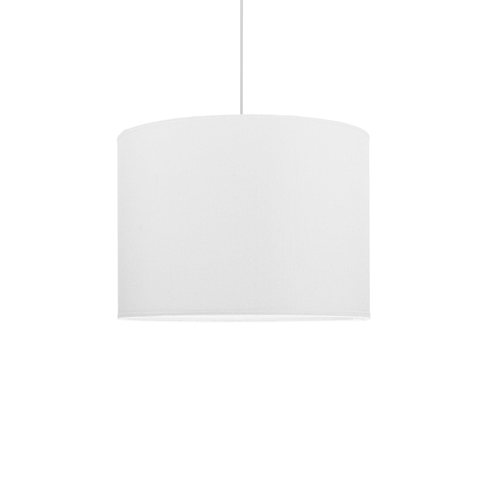 PR Home pendant light Sara, offwhite, Ø 35 cm, linen textile