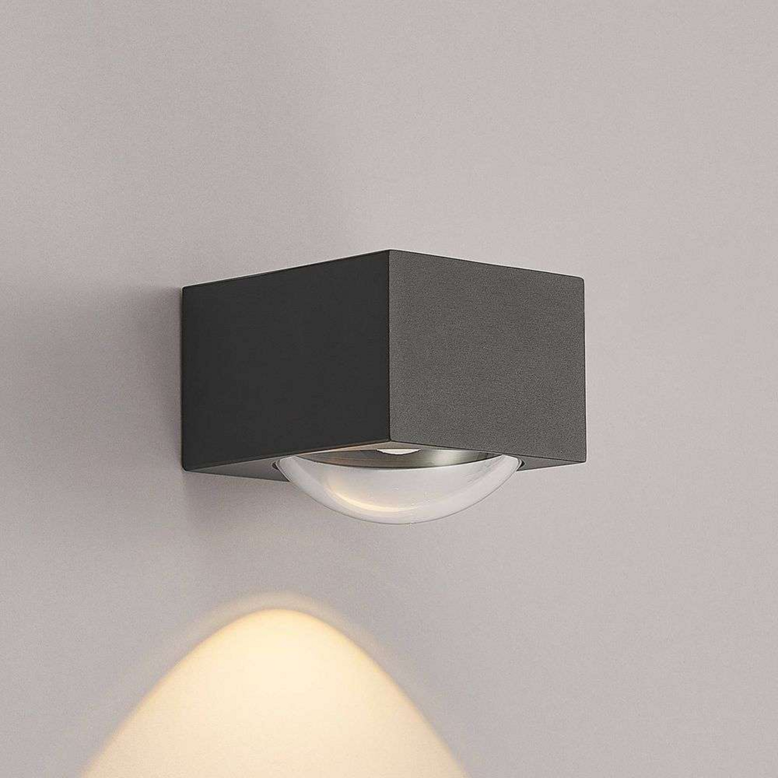 Almos LED Down OutdoorWall Lamp Dark Grey - Lucande