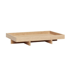 Vassoio Hübsch Elevate, legno di quercia, 46 x 34 cm, colore naturale