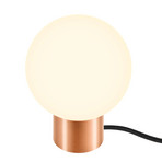 Stolová lampa Tiny Sun, červená meď, biele sklo, pätica G9 – SLV