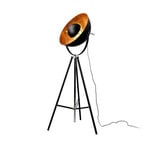 Minerva Stehleuchte Black/Gold - Lindby