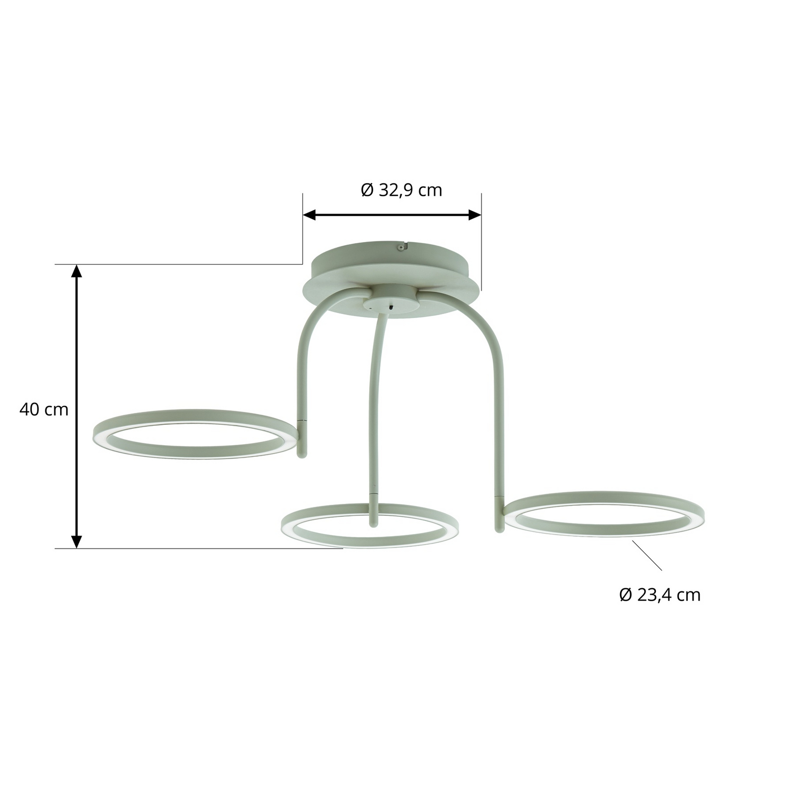 Plafonnier d'extérieur LED Sylvara, à 3 lampes, CCT, IP44 - Lucande Plafonnier d'extérieur LED Sylvara, à 3 lampes, CCT, IP44 - Lucande