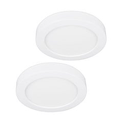 Prios LED-loftlampe Edwina, hvid, 23 cm, sæt med 2 stk