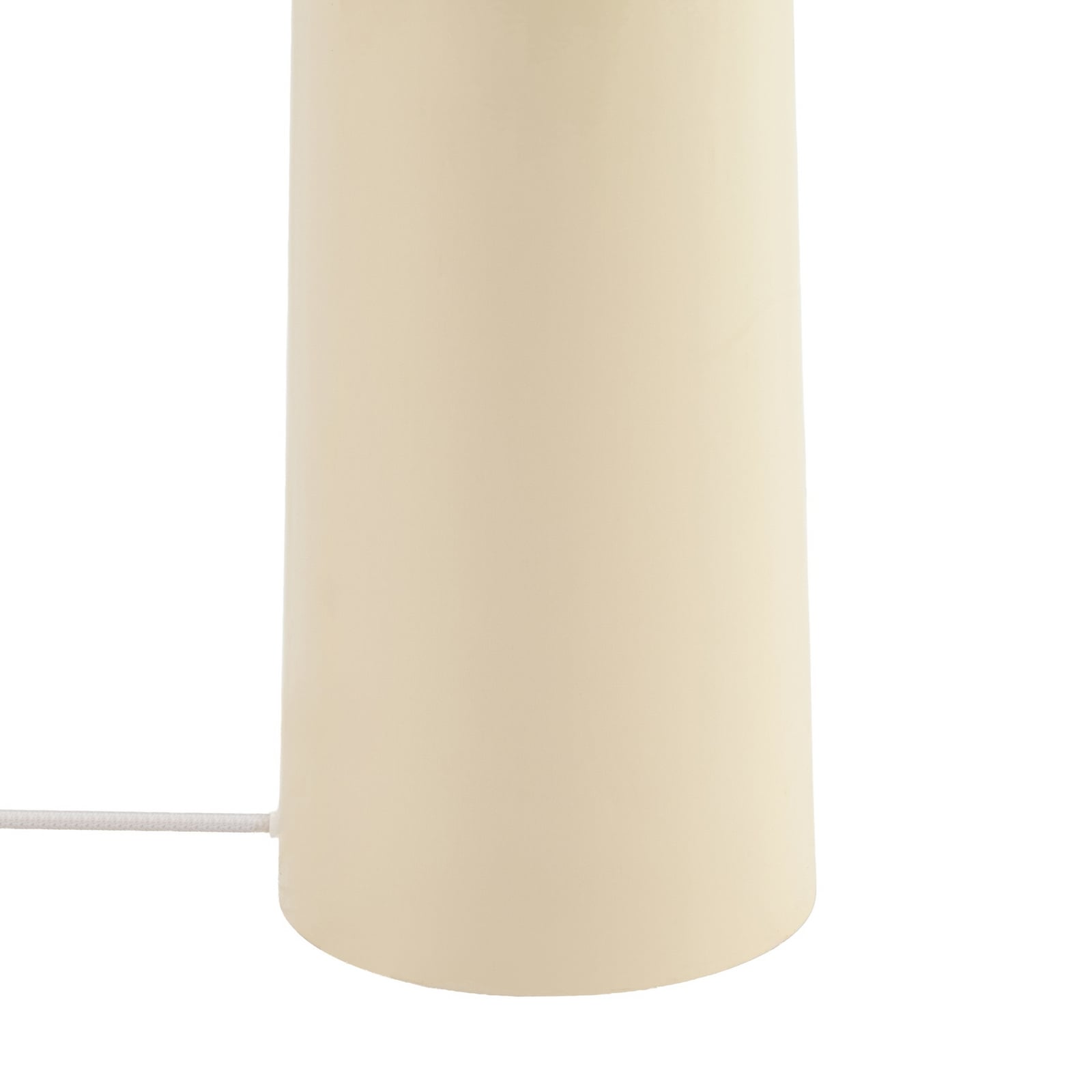 Stojacia lampa Lindby Lotte, 150 cm, béžová, kov, textil, E27