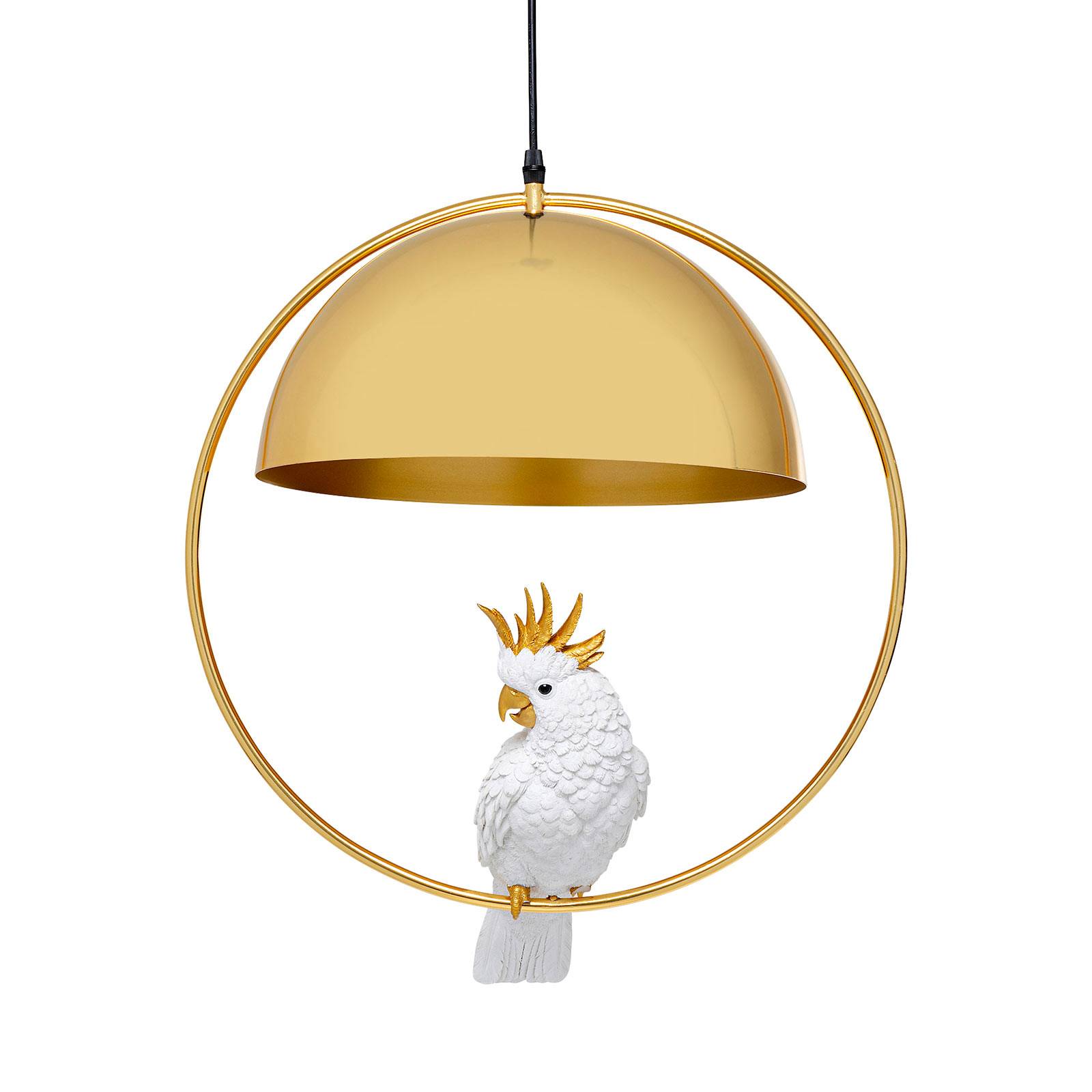 Lampa wisząca Kare Cockatoo z modelem kakadu