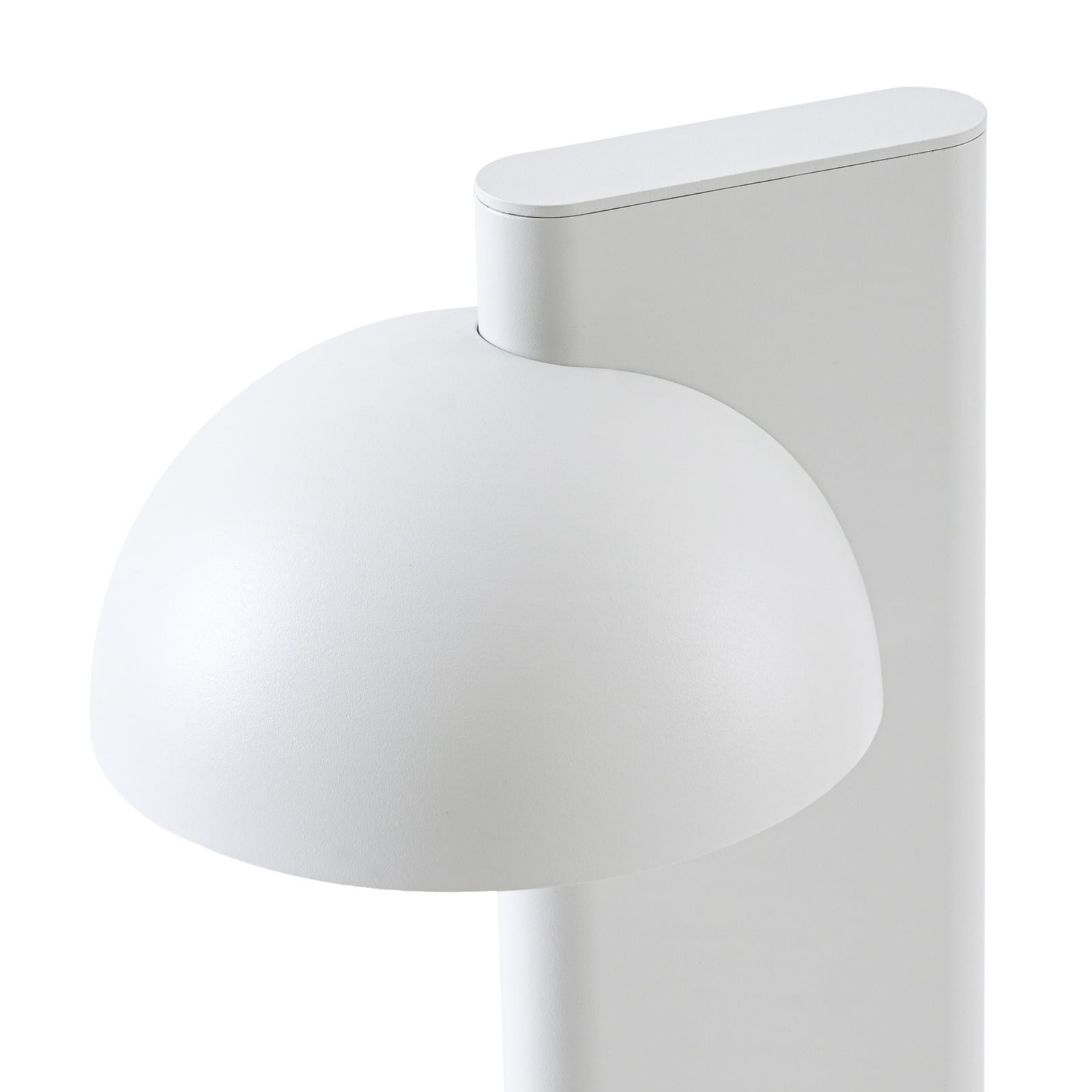 Velira LED tuinpadverlichting, hoogte 77 cm, 1-lamp, lichtgrijs, IP44 - Lucande