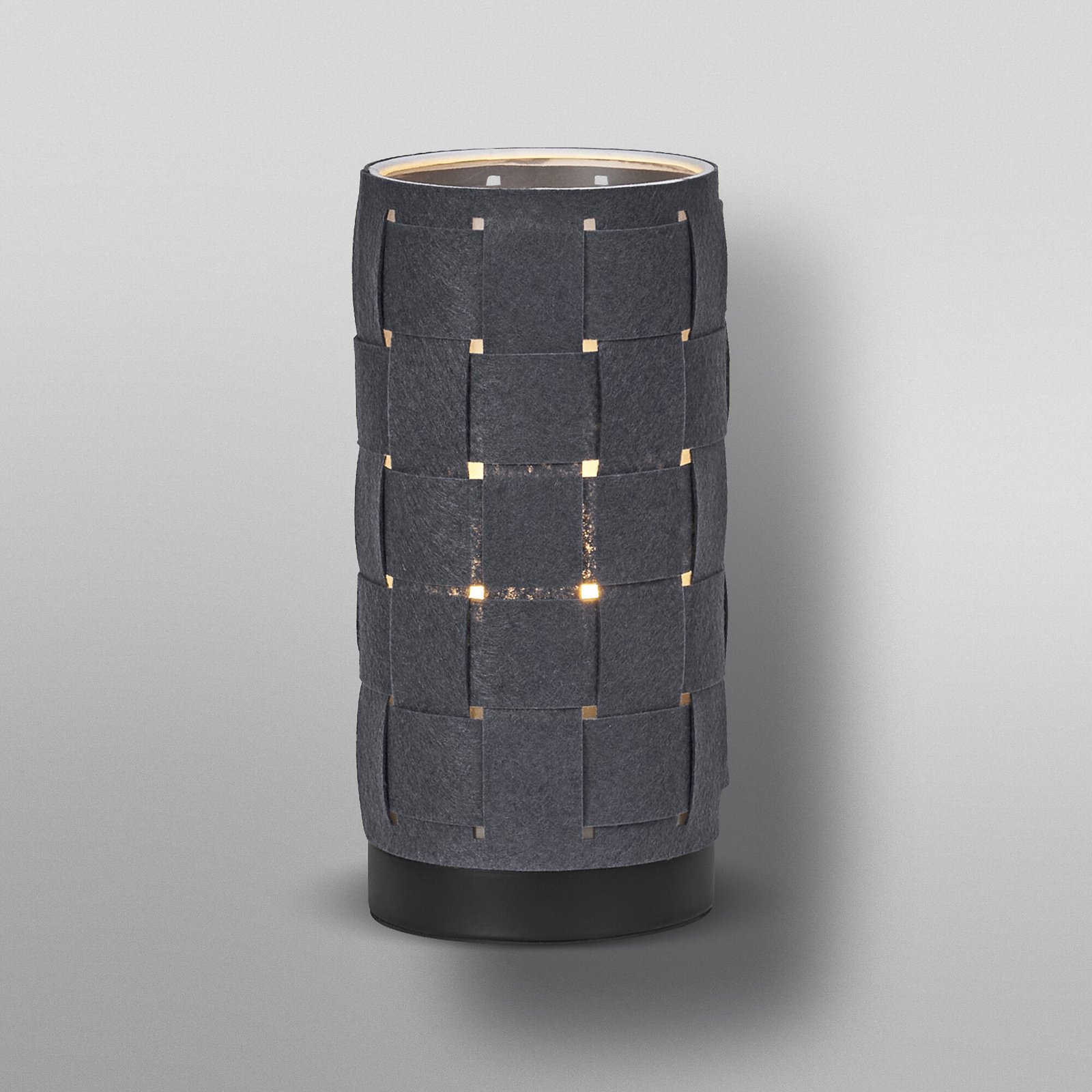 OSRAM bordlampe Decor Felt Weaving Tube, grå, filt, E14