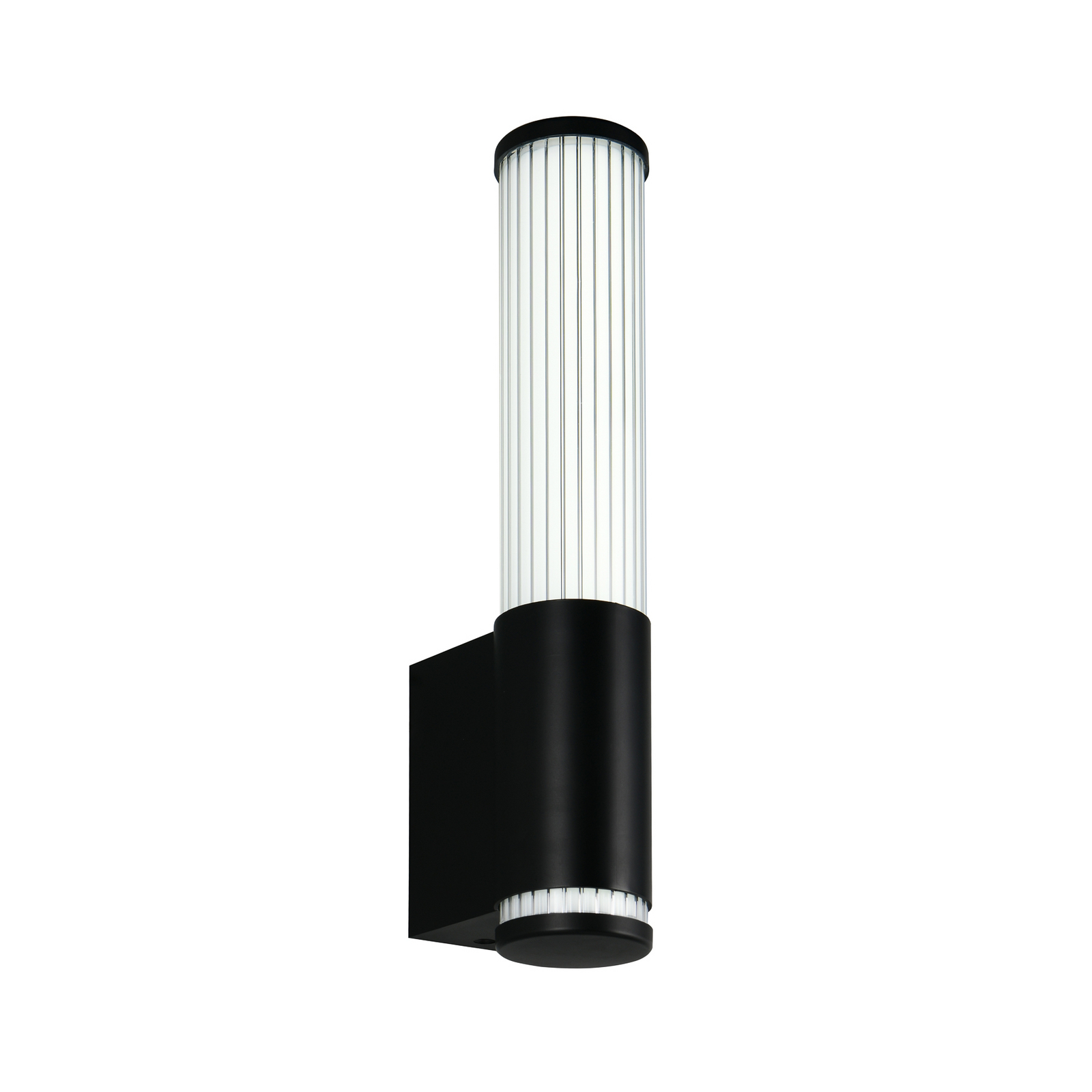LED-seinavalgusti Stefano, mattmust, kõrgus 29 cm, metall, IP44 LED-seinavalgusti Stefano, mattmust, kõrgus 29 cm, metall, IP44