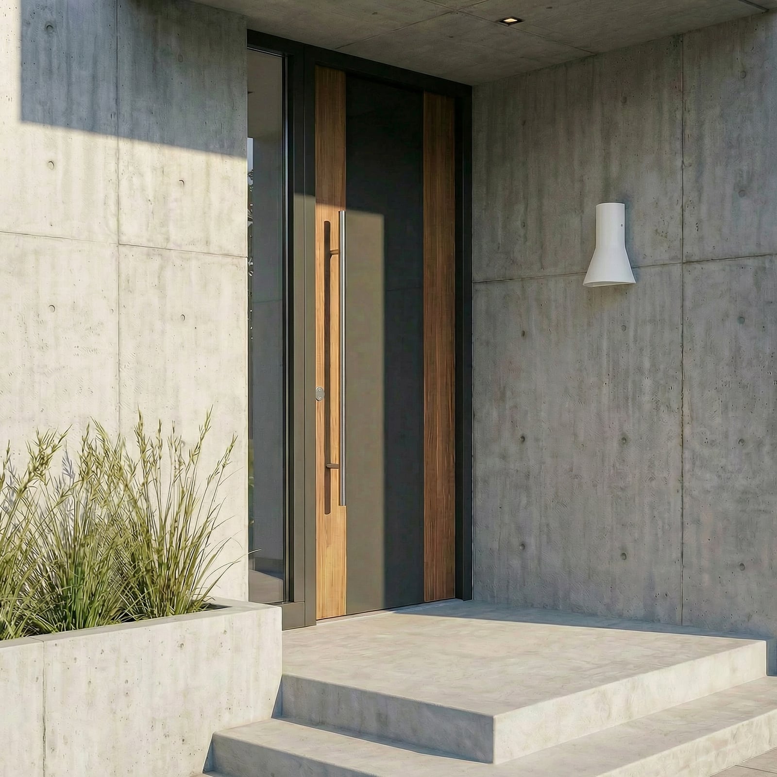 Zephy LED-Außenwandlampe, Up/Down, grau, IP54, CCT - Lucande