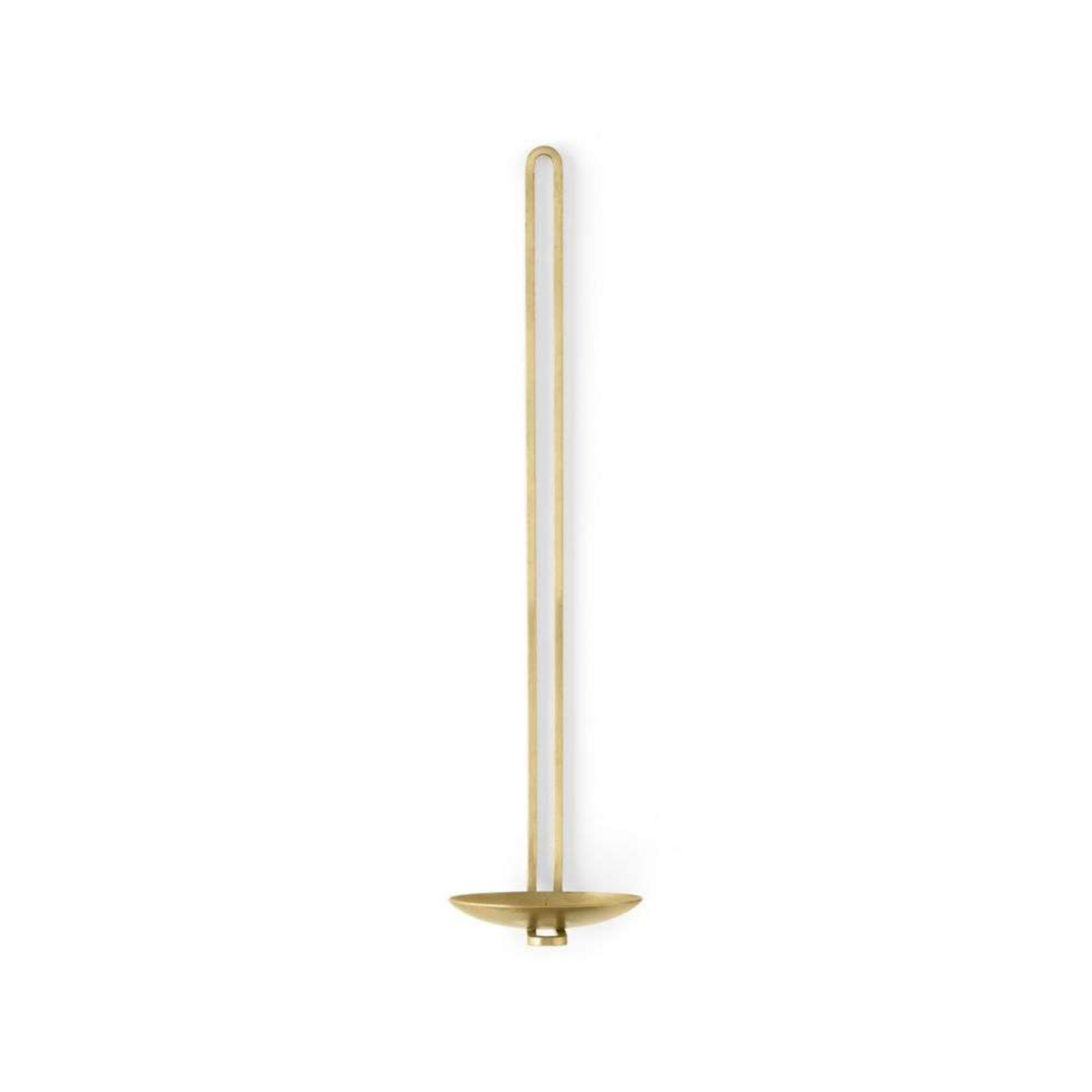 Clip Wand-Kerzenhalter, Höhe 34 cm, messing - Audo