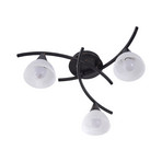 Della 3 Plafondlamp Black/Opal - Lindby