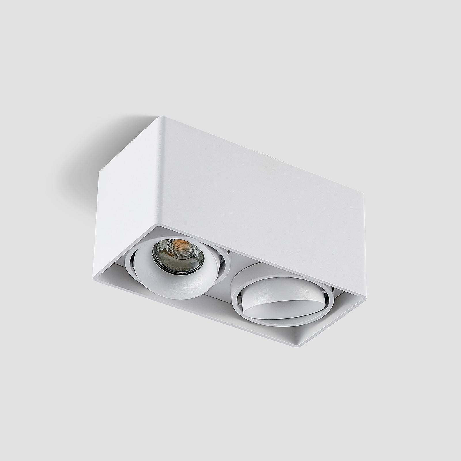 Arcchio Kubika downlight GU10, 2-punktowa, biała