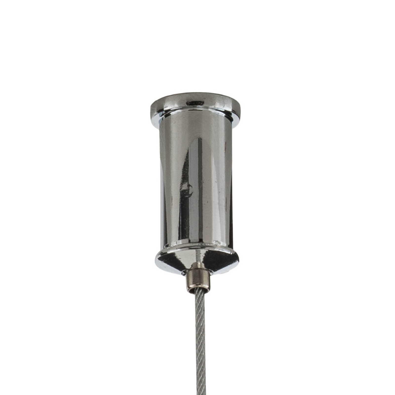Bolla LED pendant light, chrome/smoke grey, glass, length 79.5 cm Bolla LED pendant light, chrome/smoke grey, glass, length 79.5 cm