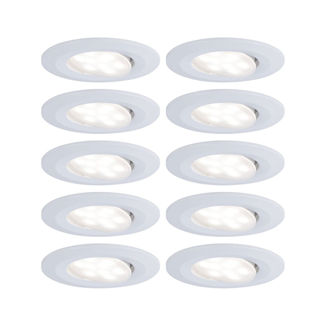 Paulmann LED-inbyggnadsspot Calla 10-pack