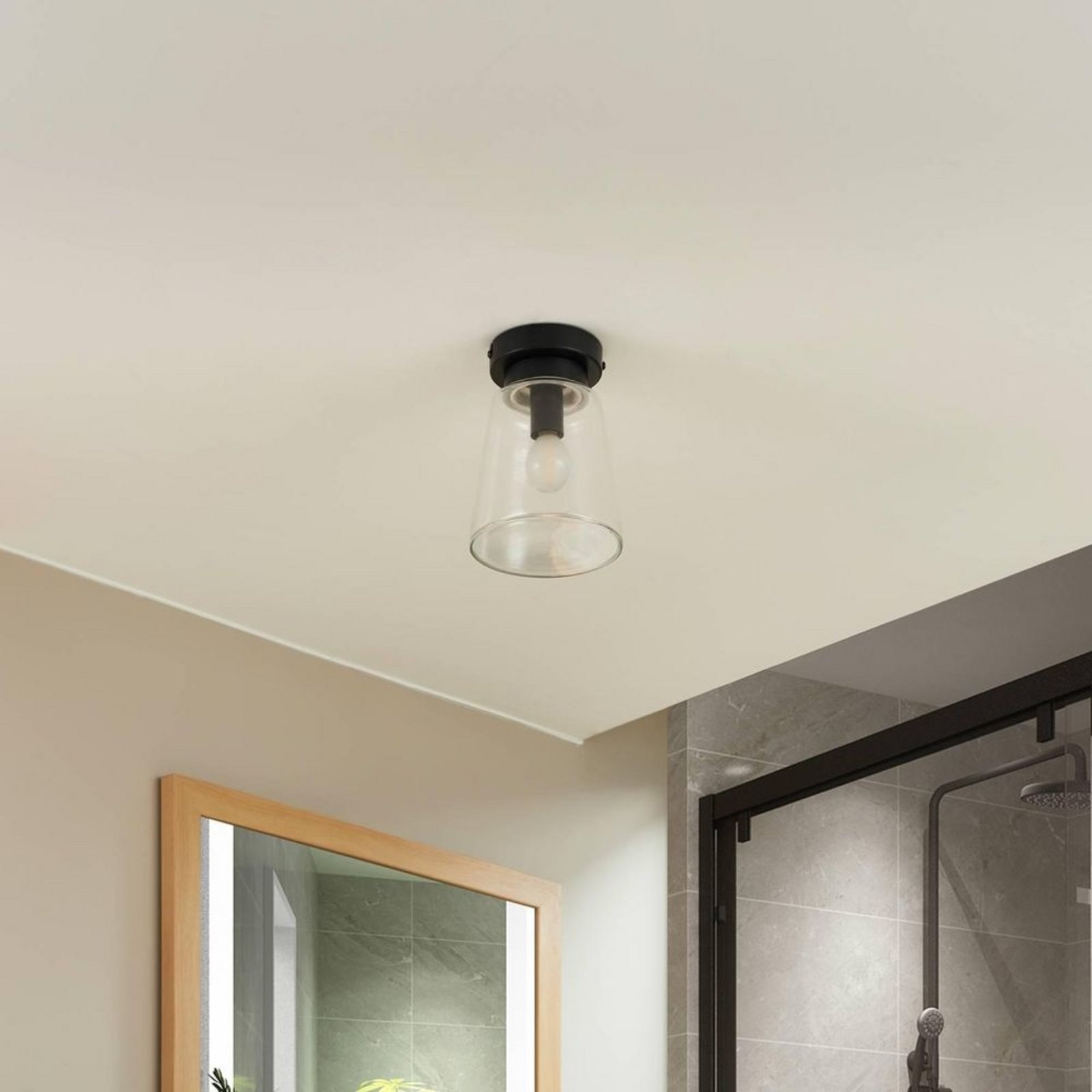 Badolo Lampa Sufitowa IP44 Czarny - Lucande