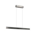 LED pakabinama lempa Arcola, nikelio spalvos, ilgis 115 cm CCT 2-flg.