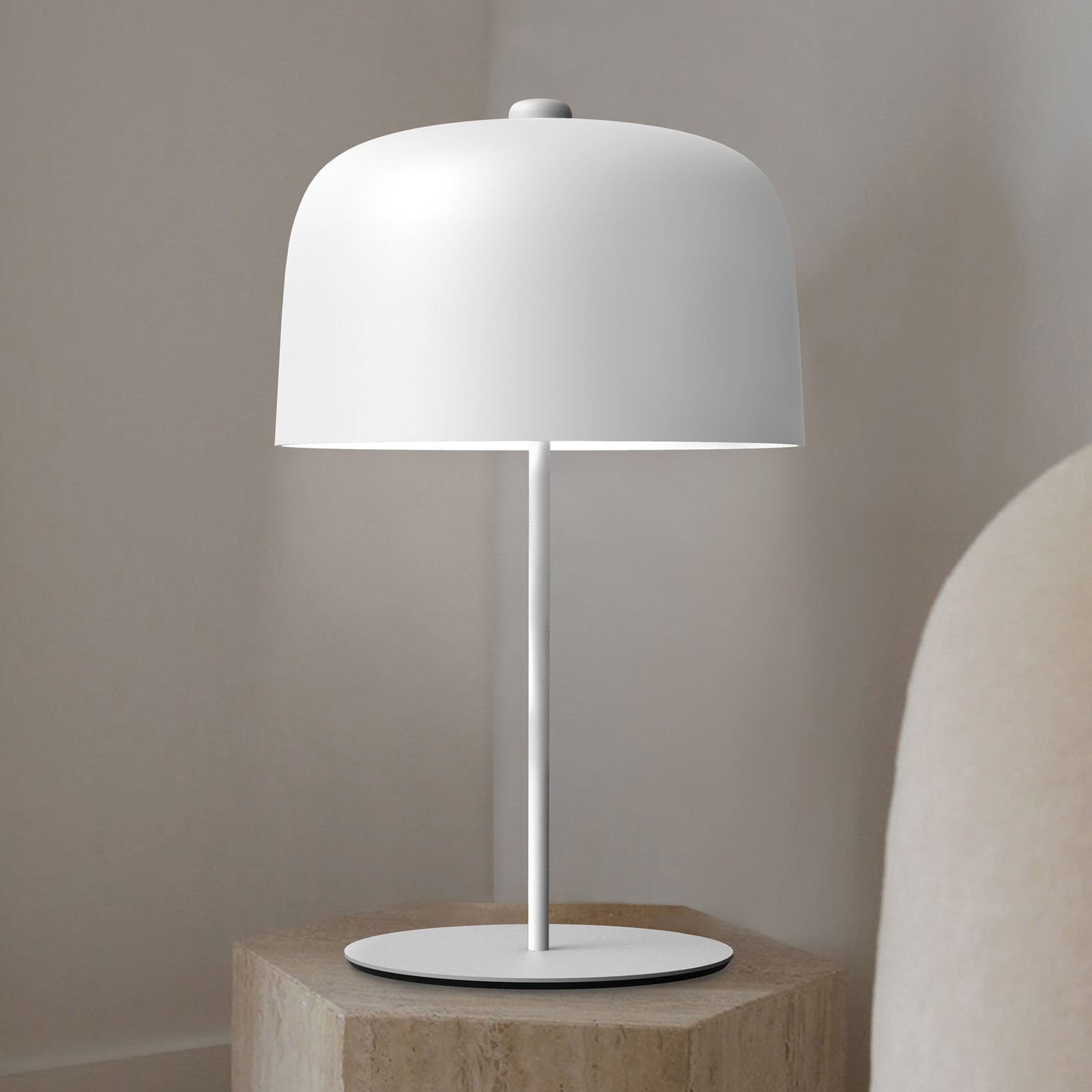 Luceplan Zile table lamp dimmer height 66 cm