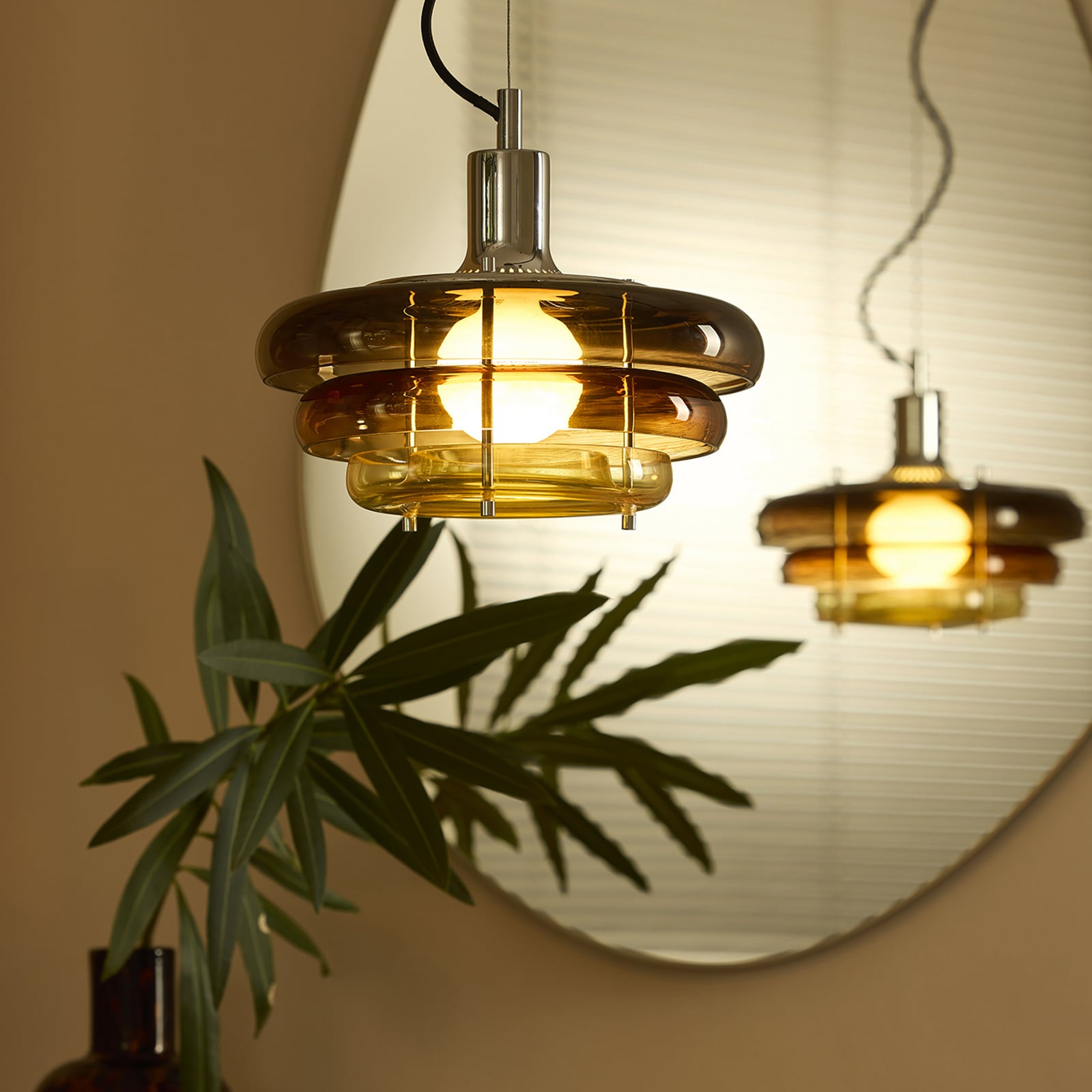 Lampada a sospensione Sunset Ø 28 cm, ambra - MARKET SET