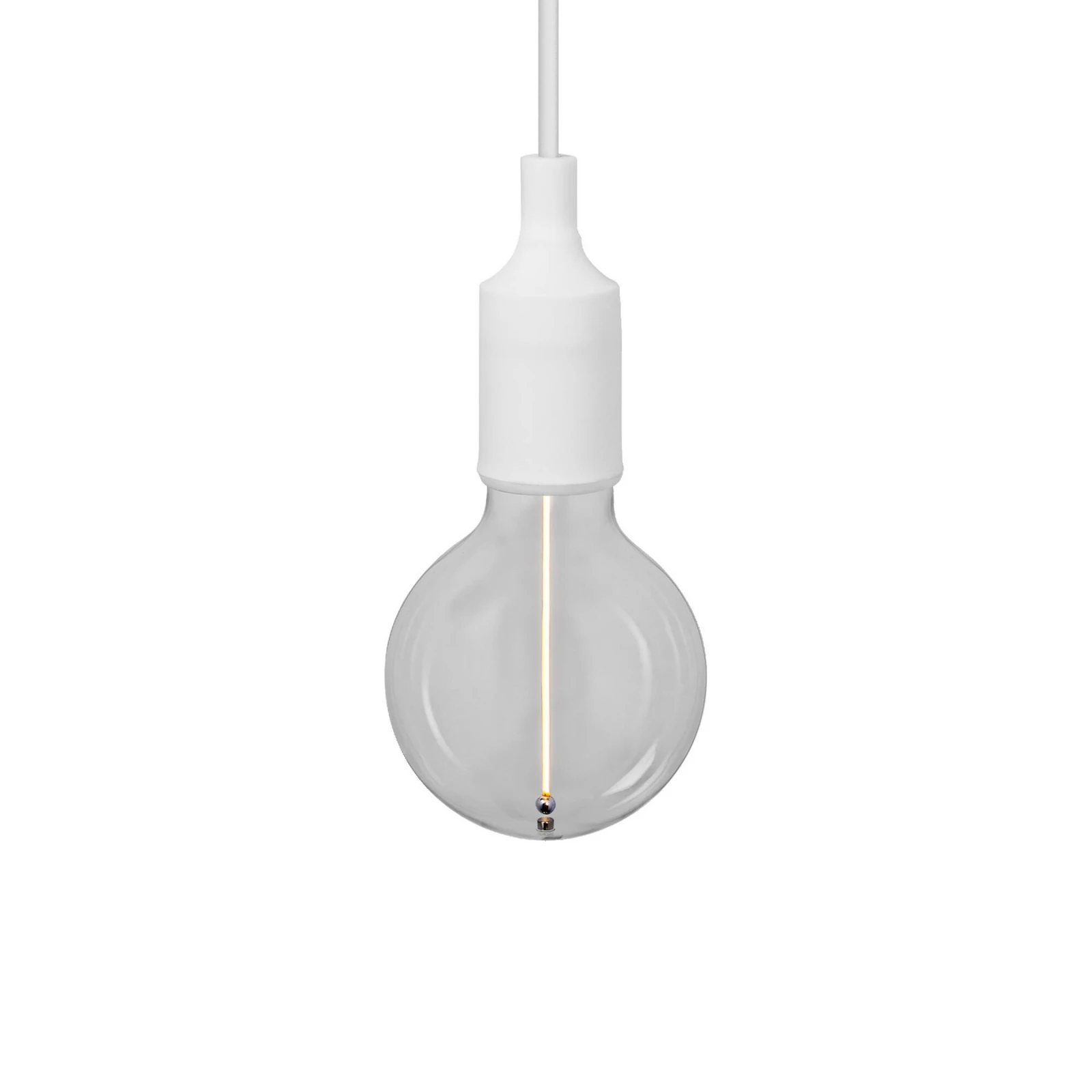Lámpara colgante OSRAM VINTAGE 1906 BELL, blanca, plástico, Ø 9 cm
