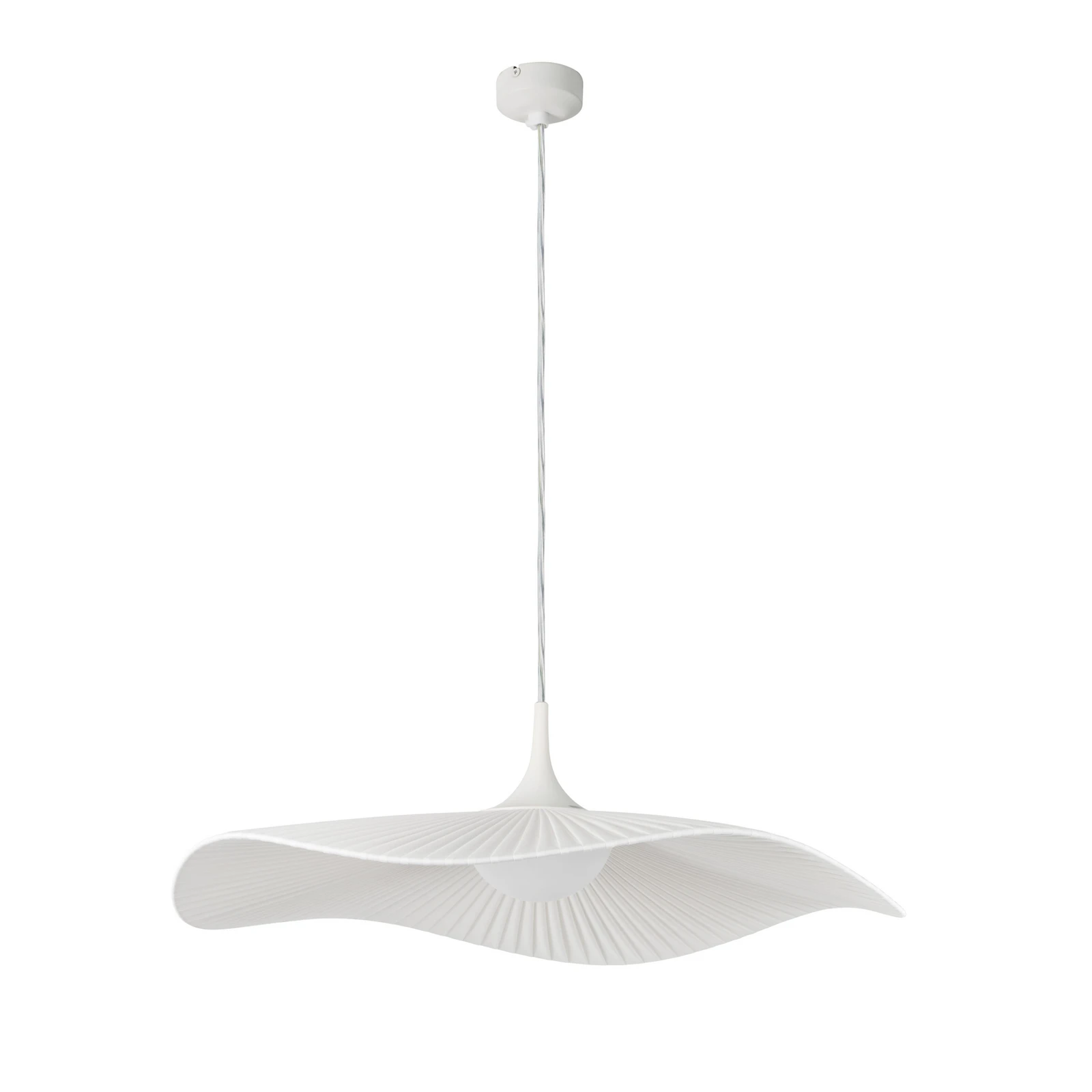 Bover LED κρεμαστό φωτιστικό Mediterránia, λευκό, Ø 52 cm, πλαστικό