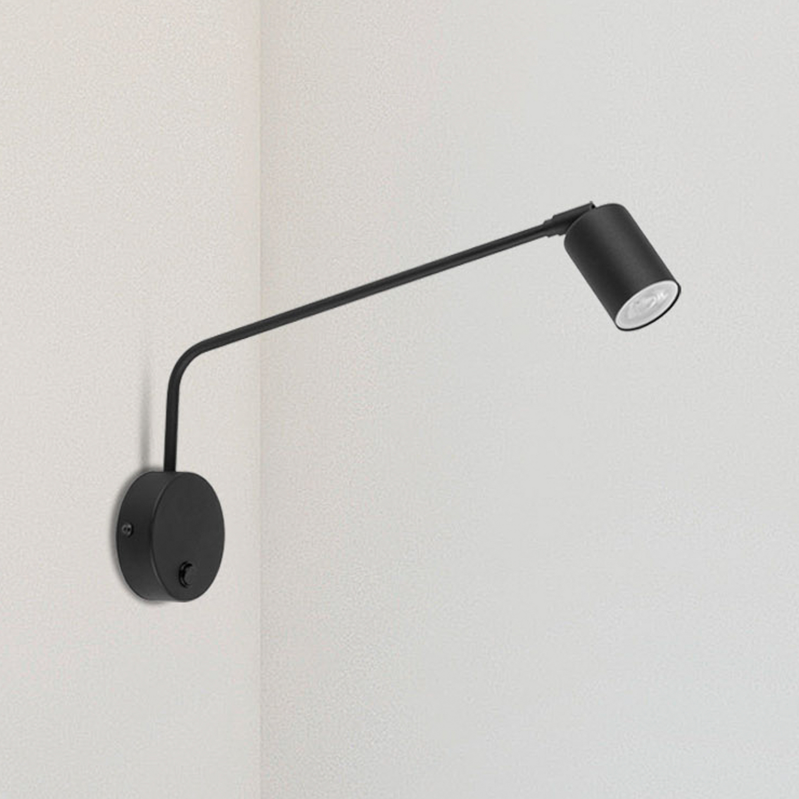 Nex fali világítás, fekete, fém, magasság 27 cm, GU10