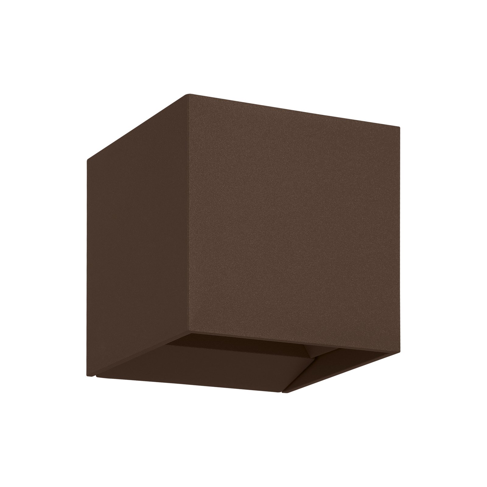 LED vanjska zidna svjetiljka Calpino 3 boje hrđe, širine 10 cm, 2 žarulje.