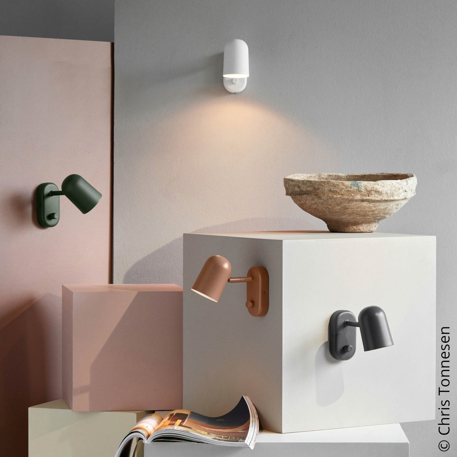 Nástenné svetlo Buddy wall antracit - Northern