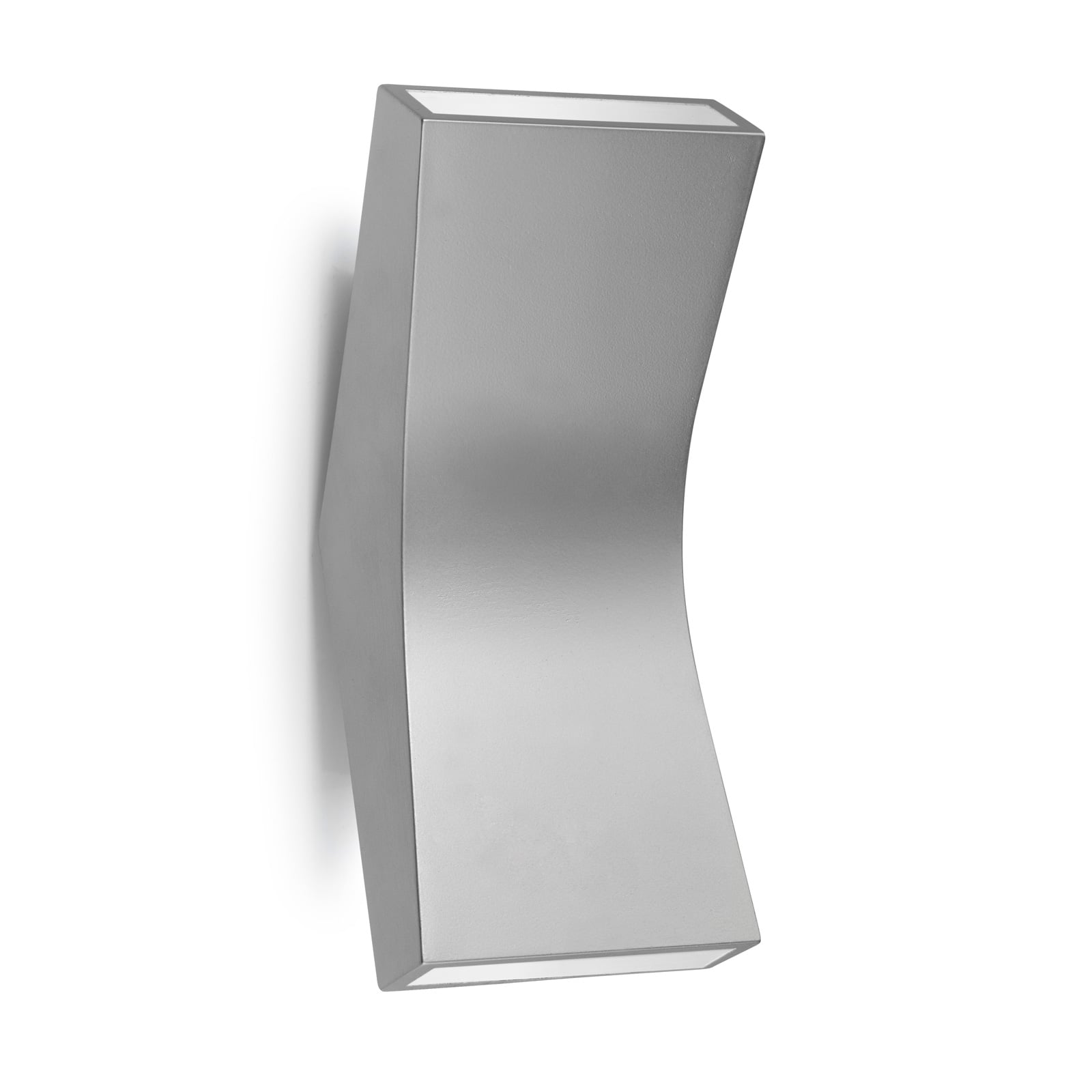 GROK Grok Bend LED wall lamp 05-4394 up/down aluminium, for Living / Dining Room, aluminium, zamac, polycarbonate, 4.5 W, energy efficiency: A+, W: 9.1 cm, H: 22 cm