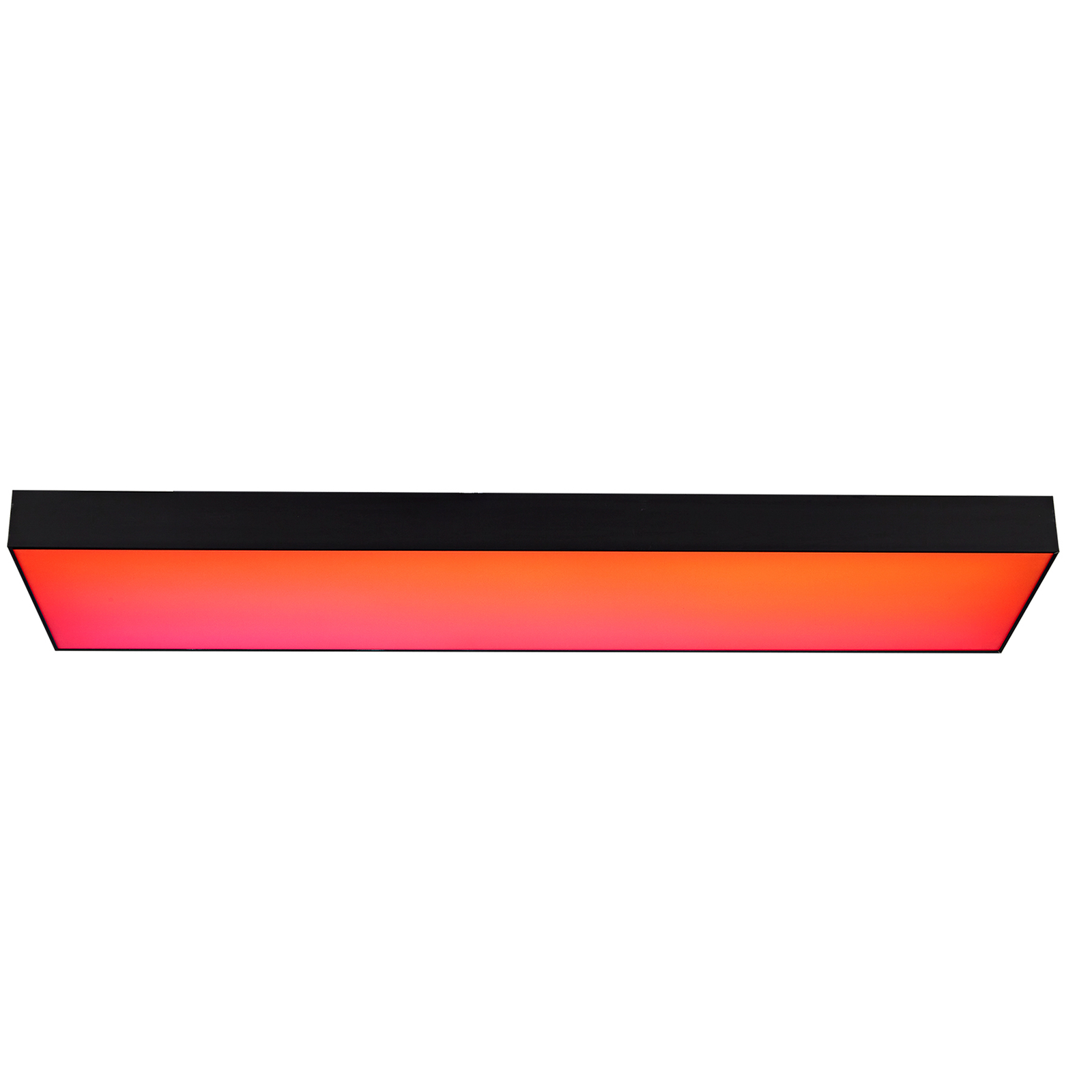 Lucande Plafonnier LED Leicy, noir, 100 cm, RGBIC, CCT