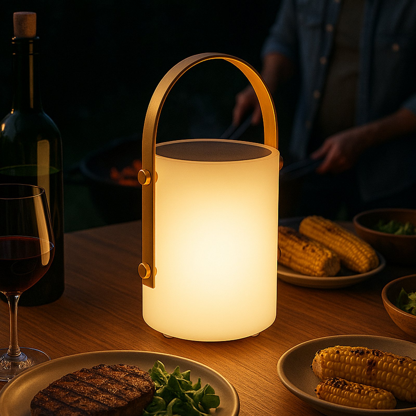 LED-Solarleuchte Bari mit Akku und Fernbedienung LED-Solarleuchte Bari mit Akku und Fernbedienung