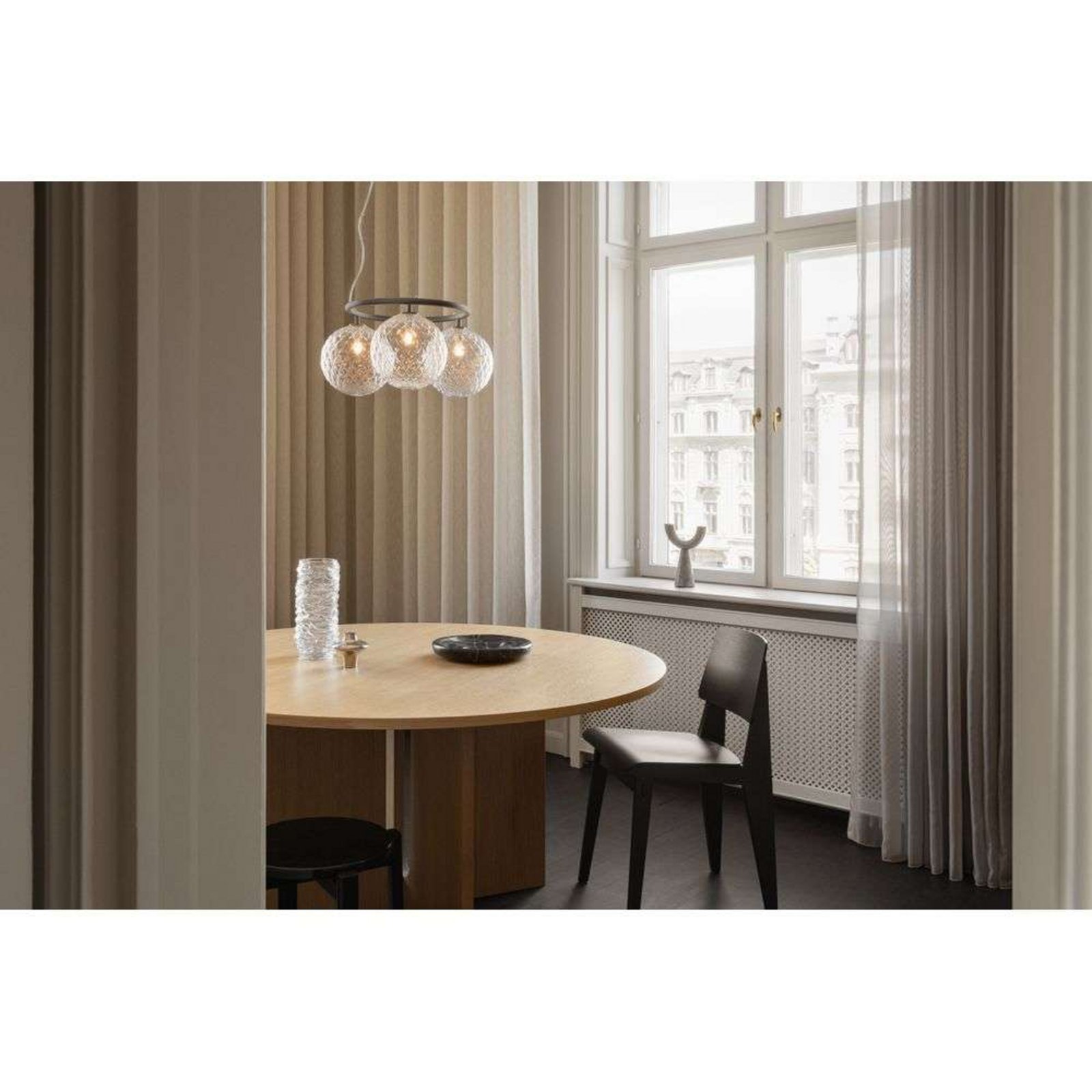 Miira 3 Circular Candelabro Rock Grey/Optic Clear - Nuura