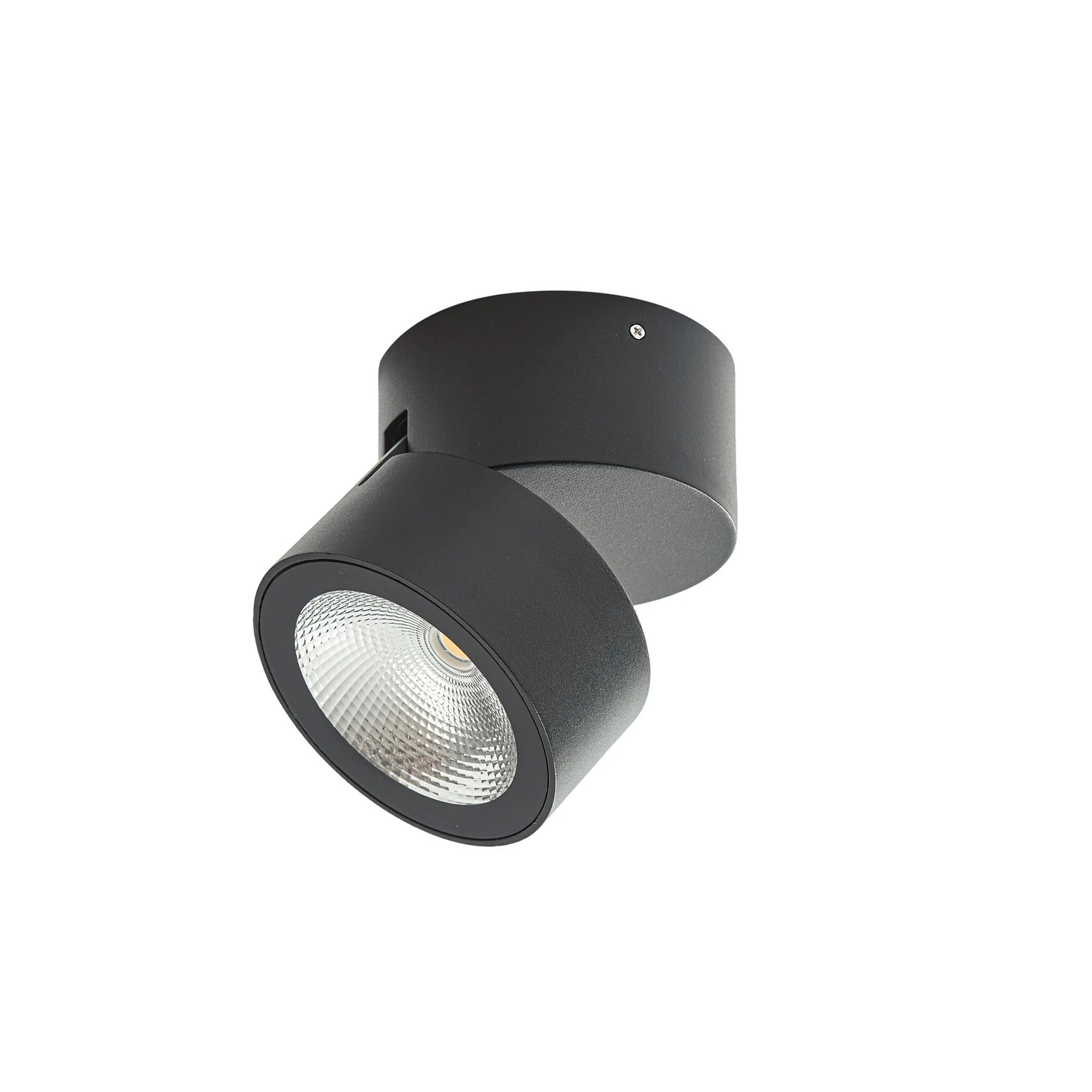 Lindby LED-Deckenstrahler Nolivar, schwarz, Ø 9 cm, IP54