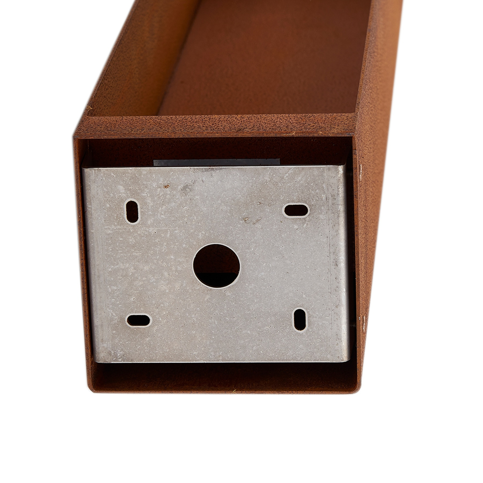 Lucande LED path light Oxido, rust-coloured, Corten steel