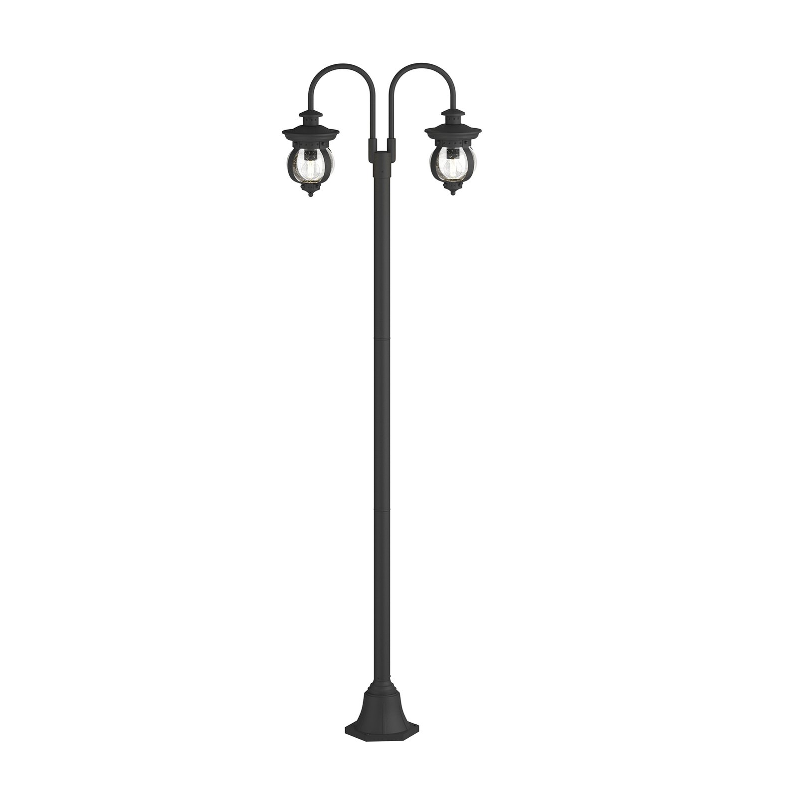 Lindby Außenleuchte Farley, 215 cm, 2-flammig, IP44, E27