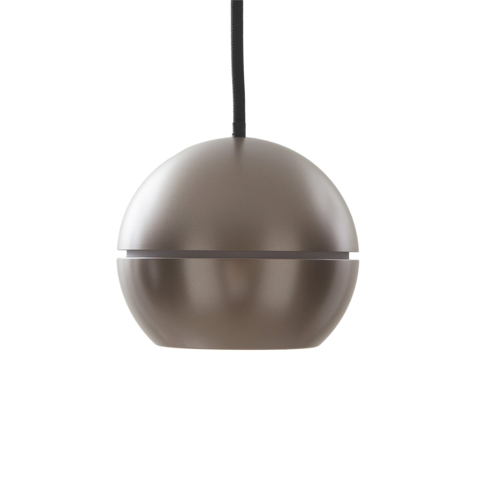 Lucande LED pendant light Plarion, nickel-coloured, aluminium, Ø 9 cm