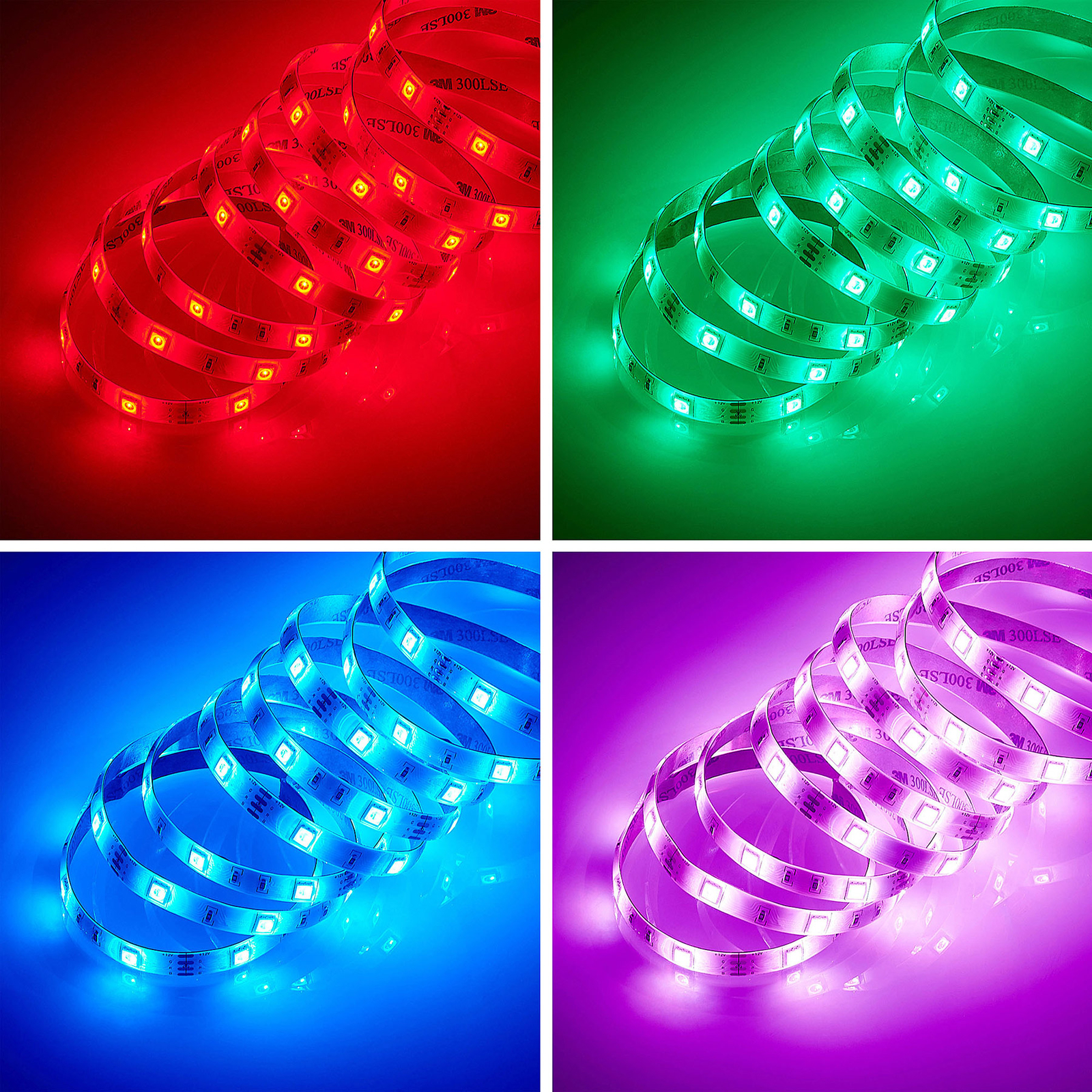 Prios Lylah -LED-nauha, Smart Home, RGB, 500 cm