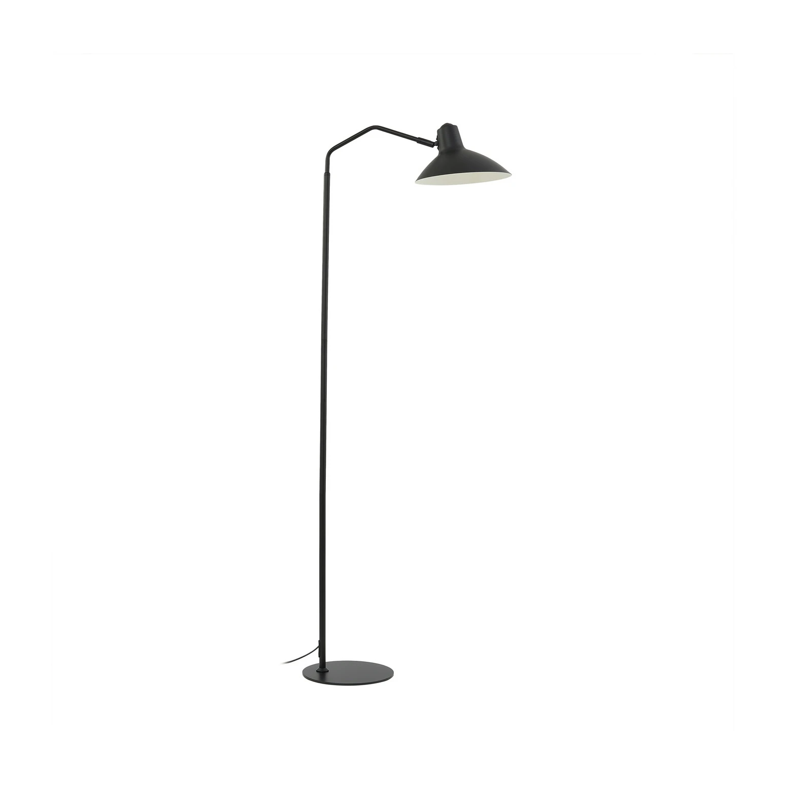 Stojací lampa Lindby Adrik, černá, kov