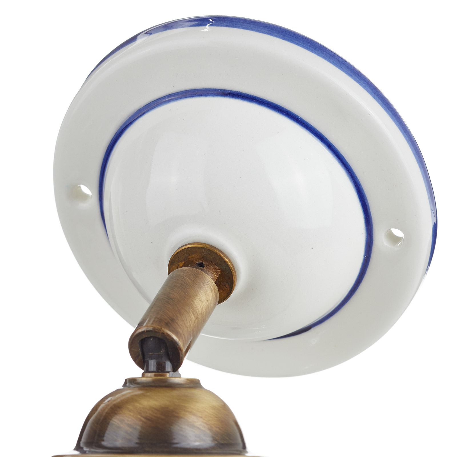Lampa ścienna IL PUNTI z ceramicznym kloszem